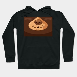 Cute bear face mask for kids Hoodie